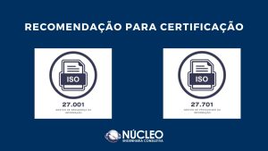 Leia mais sobre o artigo NÚCLEO RECEBE CERTIFICAÇÃO DAS ISO’S 27.001 e ISO 27.701